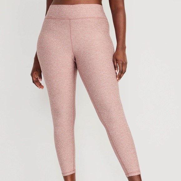 NWT OLD NAVY Extra High-Waisted Cloud+ 7/8 Leggings: Color: WoodroseMEDUIM - Picture 5 of 7